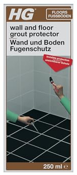 HG Wall & Floor Grout Protector, Kitchen & Bathroom Tile Grout Sealer, Colourless Between Tile Sealant & Waterproof Grout Treatment, Anti Stain Protection for Grouting, Repels Oil & Liquid - 250ml