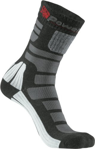 Calzini U-Power AIR, abbigliamento da lavoro casual, comodi, traspiranti, antisudore, piede imbottito, con supporto elasticizzato, per corsa, camminata, allenamento (Black Carbon-L)