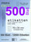 pripa - Amazon FBA Versand Etiketten 70,0 x 36,0 mm - 24 Stueck auf A4 - Maxipack 500 Blatt DIN A4 selbstklebende Etiketten DHL Post