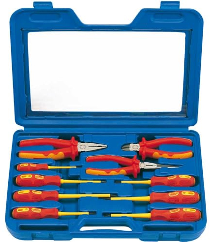 Draper expert 71155 10-Piece Set of VDE Insulated Pliers and Screwdrivers