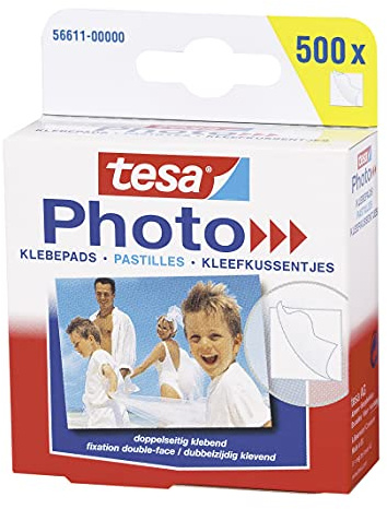 Tesa - 56611-00000-00 - Pastilles adhésives pour photos - 500 pièces (Import Allemagne)