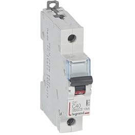 407658 Disjoncteur Unipolaire 40a - 1p Courbe C - 6/10ka - à Vis - Legrand Dx3