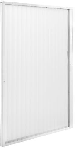 RecPro RV Pleated Folding Shower Door and Frame | Sliding, Retractable, Wrinkle Free (White, 36 x 57)