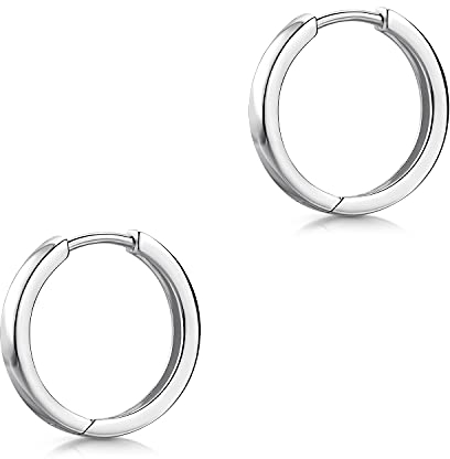 Materia Klappcreolen Silber 925 klein 9mm SO-427