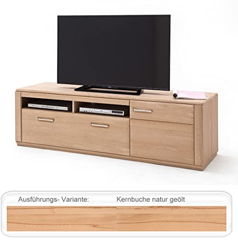 expendio Lowboard Senta 10 Kernbuche teilmassiv 179x54x51 cm TV-Möbel TV-Schrank Wohnzimmer