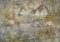 decomonkey carta da parati Vintage 400x280 cm fotomurali non tessuto murale XXL Poster moderna decorazione Carta per pareti Retro Animali Fenicottero Natura Pianta come dipinto beige verde rosa