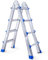 TREPPE Escalier articulé Pliable télescopique Multifonction Aluminium 4 x 4 marches 3,98 m