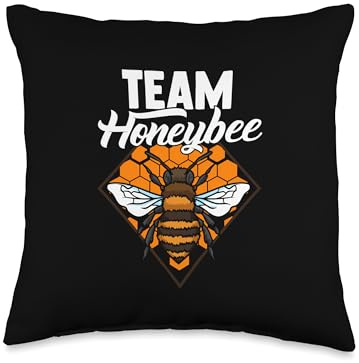 Beekeeper Design For Honey Bees Lover - Team Honeybee Throw Pillow
