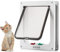Eyeleaf Gattaiola per Gatti con Entrata e Uscita Controllabile 4 Vie Gattaiola per Gatti da Porta e da Muro(M-19.8 * 19 * 5.5cm, Bianco)
