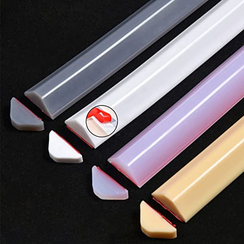 Junta de silicona flexible para suelo de baño, barrera de estanqueidad ideal para cocina y baño, 60400 cm