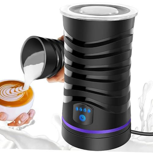 Émulsionneur de lait Spuma 400 W, Mousseur de lait à induction, Mousseur à lait électrique, Chocolatière pour latte, cappuccinos, macchiato, 600 ml
