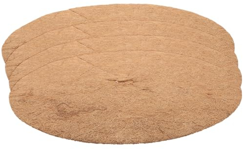 CIYODO 4 Piezas Disco de de para Jardín Mantillo Decorativo para Plantas de Troncos de Árboles Inhibidor de Alfombrilla Duradera y Reutilizable