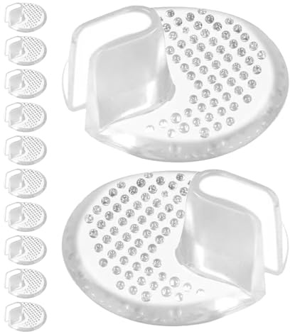 LOORGVEL 6 Pairs PU Gel Toe Separator Cushions for Thong Sandals, Anti-Slip Soft Forefoot Pads, Small Protector Inserts for Preventing Blisters and Shoe Friction, Suitable for Summer Use