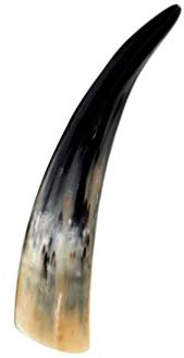 1 Noble Vaca Cuerno 20 - 90 cm Vaca Cuernos de Toro Toro Cuernos Pulido Cuerno trofeo Caza Vaca Cuerno + Brillibrum Flyer, 31cm - 40cm