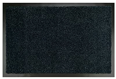 WohnDirect Dörrmatta för entrédörr, korridorer, svart, med kant 60 x 90 cm