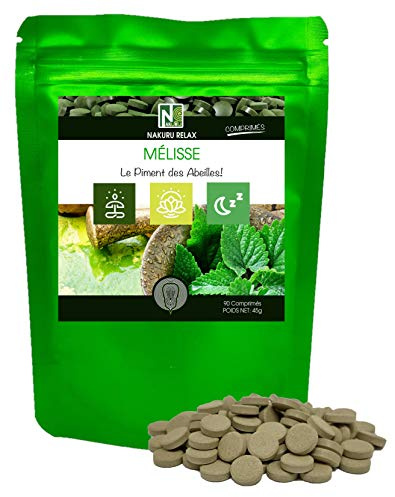 NAKURU | Mélisse | 90 Comprimés de 500mg | Gamme Relax | Fabriqué en France / Le Piment des Abeilles !