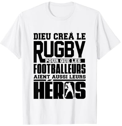 Maillot Rugby Homme Enfants Cadeau Joueur De Rugby T-Shirt