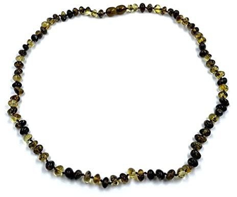 Boutique Ametista - Collana di ambra naturale per adulti, certificata 46 cm
