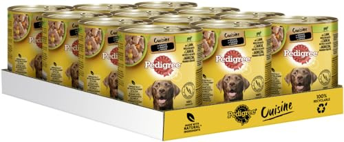 Pedigree Cuisine in Sauce - Pâtes d'agneau et carottes - 12 x 800 g - Nourriture humide pour chien