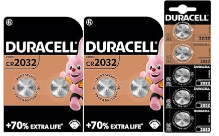 9X Duracell CR 2032 (1 Blister Da 5 Batterie + 2 Blister Da 2 Batterie) 9 pile (DL/CR2032)