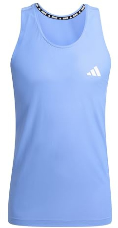 adidas Men's Own The Run Tank Top, Blue Fusion, XXL