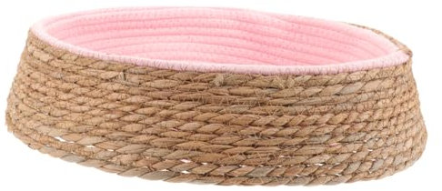 SOIMISS Cat Couch Bed Made of Breathable Woven Rattan Comfortable Dog Bed with Handle for Small Pets Indoor Use