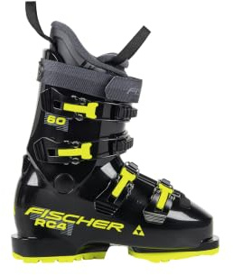 Fischer Pjäxor Skidstövlar för barn/tonåringar RC4 60 JR GW Black– MP23/23.5 – Flex 60 – Alpin-skidskor alpin-stövlar – Bekväm passform – för sportiga unga