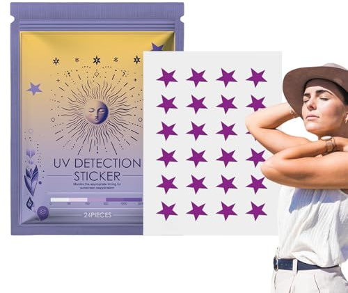 Jixcderm Sunscreen Stickers - UV Protection Stickers for Body,Broad-Spectrum Face Sunblock Patches, Waterproof Personal Care Products for Daily Pool Beach Travel