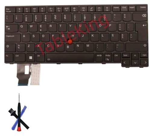 Table-King Teclado de Repuesto con retroiluminación para Lenovo Thinkpad T14 GEN3 GEN4/P14S GEN3 GEN4/L14 GEN3 GEN3 GEN4 (Portugal)