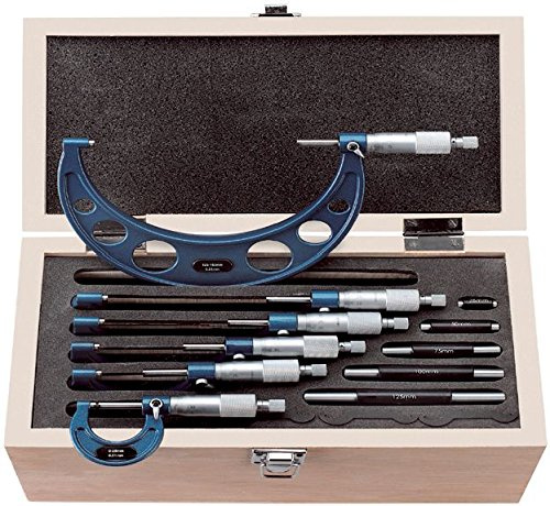 Set di micrometri centesimali per esterni 0 - 150 mm. Art. M033