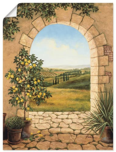 ARTLAND Wanddeko Poster & Kunstdrucke Wandposter 45x60 cm Landschaften Fensterblick T4AL