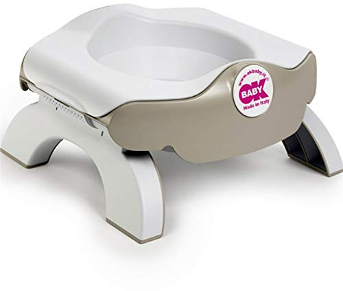 OKBABY Roady - Pot de Voyage Pliant pour Enfants, Devient un Réducteur de Toilette - Taupe 39052088 Gris