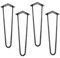 Hairpin Tischbeine Schwarz Haarnadel Tischgestell Industriedesign, Hairpin:350mm