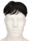 Morceaux de Cheveux et Perruques Cheveux Humains Hommes Morceau de Cheveux Doux Remplacement Réaliste À la Mode Noir Toupet pour Messieurs 6,3 X 7,1 Pouces