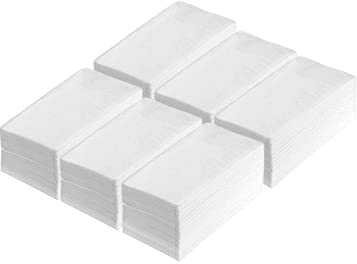 Serviettes en cellulose blanches pliées en 1/8, 12 x 8,5 cm, pour bistro, casse-croûte, restauration, restauration de tissus, compatibles avec les distributeurs Cabanaz (Barista 6 x 250 pièces)