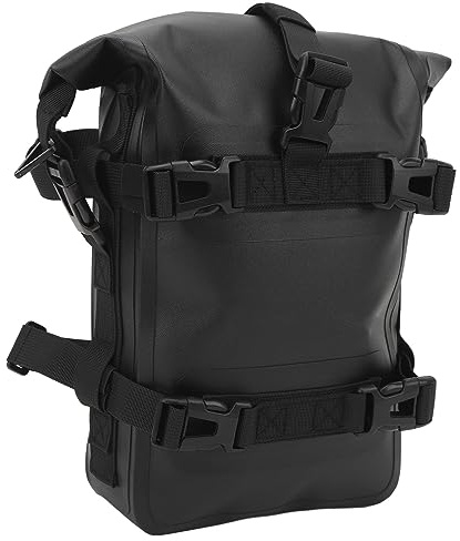 SUNGOOYUE Motorrad Sturzbügeltasche, wasserdicht 4L Schnellverschluss universelle Polyester TPU Motorrad Hecktasche Seitentasche für Reisen Motorradzubehör (schwarz)