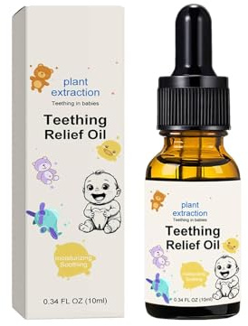 Teething Roller, Natural Teething Relief Oil for Babies, Natural Teething Oil, Teething Relief Roller, Baby Teething Oil Roller, Effectively Reduce Infant Teething Discomfort for Discomfort (1Pc)