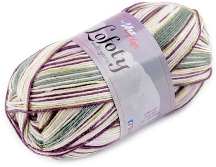 cyclingcolors Hilo de tejer para calcetines, lana cálida hygge noruego escandinavo, 100 g, longitud 420 m, color marrón