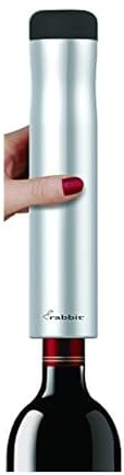 Rabbit Automatic Electric Corkscrew - Hands-Free Wine Opener with Integrated Foil Cutter, Rechargeable Cordless Electric Bottle Opener for All Cork Types - Barware Essential & Kitchen Tools