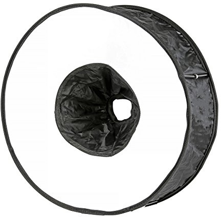 Faltbarer Ringblitz-Diffusor aus Stoff für Aufsteckblitz/Speedlite 43cm Ø