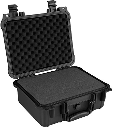 TecTake® Malette de Protection, Inserts Mousse pour Appareil Photo, caméra & Accessoires, Outils, 35x34x15,5 cm Boite étanche, Valise étanche avec poignée, Résistante aux Chocs & Eau