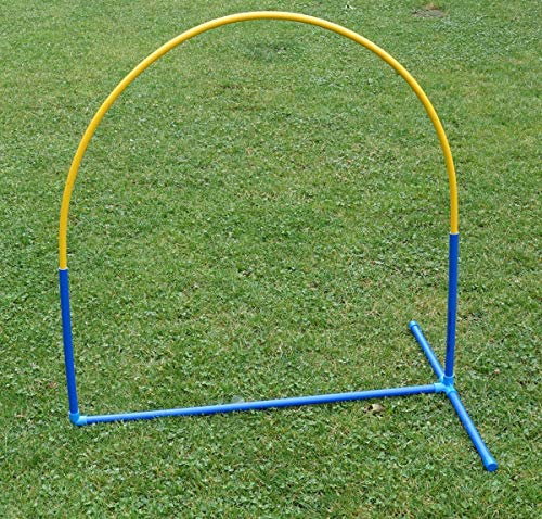 Callieway 6X NADAC Hoopers Agility Hoops - Großpackung Fun Hoops - Blau - 6er Pack (Mit Mittelstrebe)