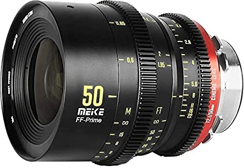 Meike Prime T2.1 - Objetivo Cinema, 50 mm, Formato Completo, para resoluciones de hasta 6K/8K, para Montaje PL