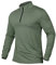 CARWORNIC Men's 1/4 Zip Sports Top Long Sleeve Golf Tops for Men Lightweight Gym Running T-Shirts Quick-Dry Outdoor Fishing Hiking Tops Casual Pullover Top Breathable Spring Workout Shirts Dark Green