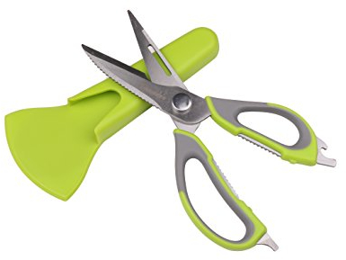 Ciseaux de cuisine multifonctionnels robustes – L'acier inoxydable se démonte facilement, passe au lave-vaisselle. Ciseaux alimentaires et utilitaires tranchants for herbes, volaille, viande, poisson,