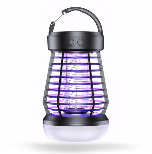 Elektrisk myggfälla, 2-i-1 UV-mygglampa och LED-ljus, bärbart myggskydd, myggskydd, mal, fluga, spindlar för flugfälla, elektrisk inomhus, utomhus, kök, camping