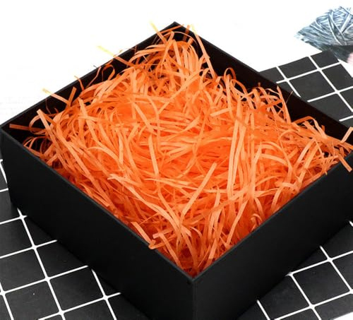 200g Orange Shredded Tissue Paper For Gift Boxes & Hampers, Gift Wrapping Accessories,Hamper Filling,Gift Packaging Filler