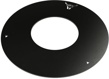 Grillfire FEUERPLATTE 47 GP, 5mm Feinkorn – Plancha Grillplatte für Kugelgrill & Feuerschale | Ø 45 cm für 47 cm Grill | 5 mm Feinkornstahl | BBQ-Aufsatz & -Einsatz | Kompatibel mit FX200-Einsätzen