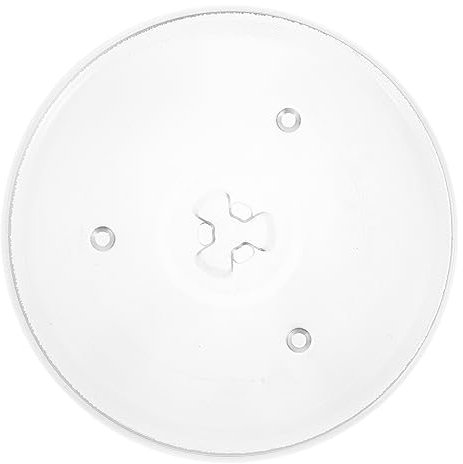 IMIKEYA Plato de Vidrio Grueso para Microondas de Bandeja Plato Giratorio de Repuesto para Horno Microondas Superficie Antideslizante para Experiencia de Cocción