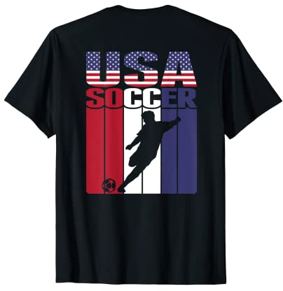 Proud America Soccer Lovers Jersey - USA Flag Football Fans T-Shirt